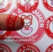 China Supplier Custom Cartoon Picture Clear Vinyl Sticker Security Round Transparent Self Adhesive Sticker
