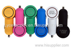 Compact design / nice finish dual USB Car Charger for iPhone