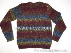 Men's 2015 Gradient Striped Sweaters Leisure Jumpers