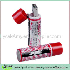 new design Incredible 1.2V 1450mAh AA USB Cell