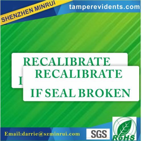 Custom Rectangular Tamper proof seals labels.Seal your equipment with a rectangular tamper proof seal.