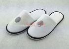 Embroidery Hotel Disposable Slippers Black Binding Edging SGS / BV
