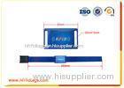 Hf Blue Woven Rfid Event Wristbands / Flexible Rfid Wristband Ticket