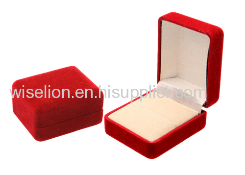 velvet flocked jewellery display set box jewellery packaging case