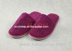 Dark Purple Wick Velvet Hotel Room Supplies Disposable Luxury Bathroom Closed Toe