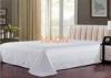 Plain / Jacquard Hotel Bed Sheets For Single / Double / Queen / King Size Bed