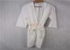 3 / 4 Star Mens Terry Cloth Bathrobes Customized Logo Kimono Collar