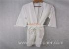 3 / 4 Star Mens Terry Cloth Bathrobes Customized Logo Kimono Collar