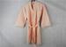 M Size Embroidered Hotel Bathrobes Kimono Collar Pink Waffle Robes