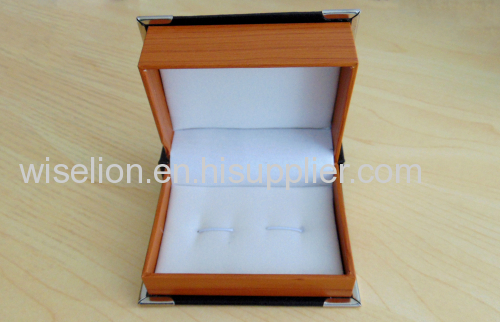 custom leather cufflinks storage packaging box jewellery display set box