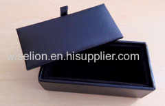 custom leatherette paper cardboard cufflink storage box display case 2