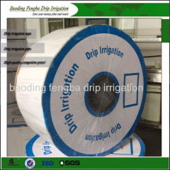 Good quality Black Flat Drip irrigation Tape with Double Blue Lines