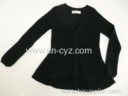 2015 Women's Black Long Sleeveed Popular Cardigans