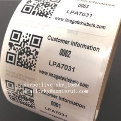 Commercial Use Customized QR Code Sticker Printing Security Warranty Void Paper Sticker