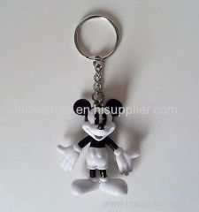 Disney licensed PVC figure keyring and keychain