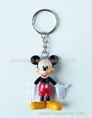 Disney licensed PVC figure keyring and keychain