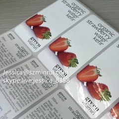 Custom Cosmetic Label Sticker Printing Adhesive Waterproof Labels Transparent Stickers Cosmetic Plastic Label