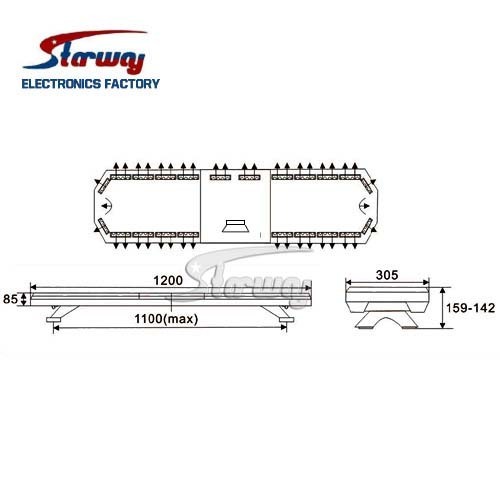 Starway Police Emergency Vehice LED Safety Lightbar