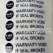 Minrui Supply Security Sticker Warranty Void Stickers Printing PET Void Anti-counterfeiting Label