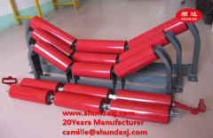 conveyor idler roller steel idler support roller set though roller set