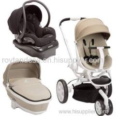 Quinny Moodd Stroller Travel System Natural Delight Black with Bassinet