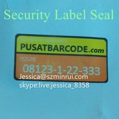 Custom Design Self Adhesive Vinyl Sticker Security Seal Void If Broken Labels Warranty Seal Sticker Security Seal Sticke