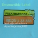 Hot Sale OEM Security Fragile Seal Label Sticker One Time Use Tamper Security Label Adhesive Sticker