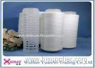 Raw White Polyester Core Spun Yarn For Sewing / Weaving / Knitting High Tenacity