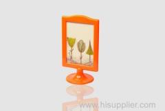 Creative double-side Plastic Photo Frame for Menu/Household application