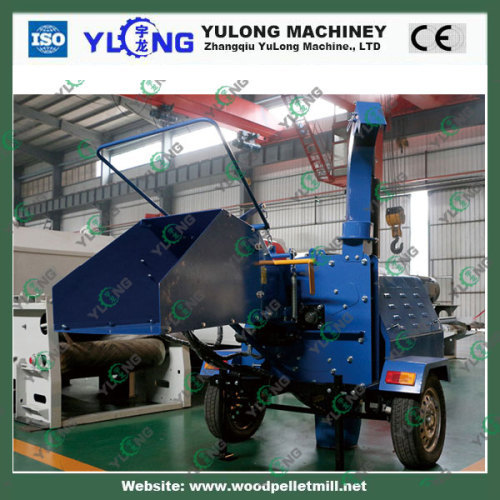 Diesel Engine 30mm Mobile Drum Wood Chipper Devicce For Papermaking