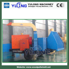 Diesel Engine 30mm Mobile Drum Wood Chipper Devicce For Papermaking