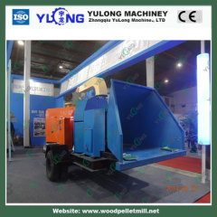 Diesel Engine 30mm Mobile Drum Wood Chipper Devicce For Papermaking