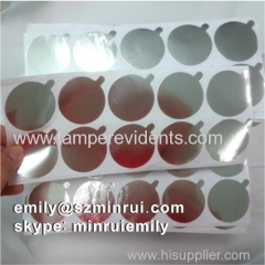 Custom Blank Die Cut Aluminium Foil Labels for Cosmetic Bottles