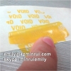 Custom Water Proof Open Void Seal Stickers Tamper Proof Yellow Void vinyl Stickers