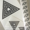 Custom Size Printed Self Destructible Eggshell Stickers Single Color Printed Eggshell Sticker