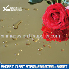 rose gold mirror finish stainless steel decorative sheet for home and hotel decoration