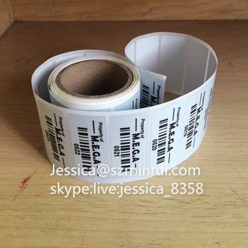 High Quality Fashion Design Anti-counterfeit Warranty Sticker With Barcode Address Sticker Label Rolls