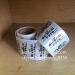 High Quality Fashion Design Anti-counterfeit Warranty Sticker With Barcode Address Sticker Label Rolls