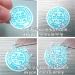 25mm Blue Printed Repair Warranty Adhesive Sticker with Logo