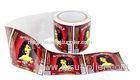 Outdoor Red Small Label Stickers / Adhesive Hang Tags For LED Lighting