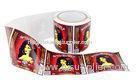 Outdoor Red Small Label Stickers / Adhesive Hang Tags For LED Lighting