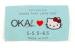 Green personalised wedding stickers / self adhesive labels with Cartoon