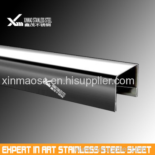 custormized mirror finish U shaped capping stainless steel sheet