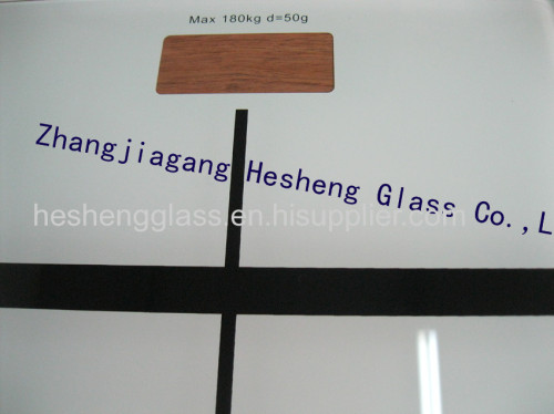 6MM white tempered glass as weight scale top