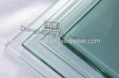 12MM clear tempered glass as shop-window showcase