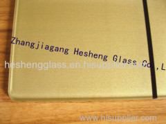 6MM golden tempered glass as weight scale top