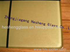 6MM golden tempered glass as weight scale top