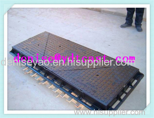 SGS Ductile Iron manhole cover EN124 D400 C250 triangle with screw Excellent Quality