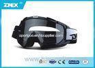 Anti - fog Black TPU Frame PC Lens Motorcycle Goggles Glasses For Adults