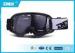 Childrens / Kids Black motorcycle eyewear over glasses / riding goggles motorcycle